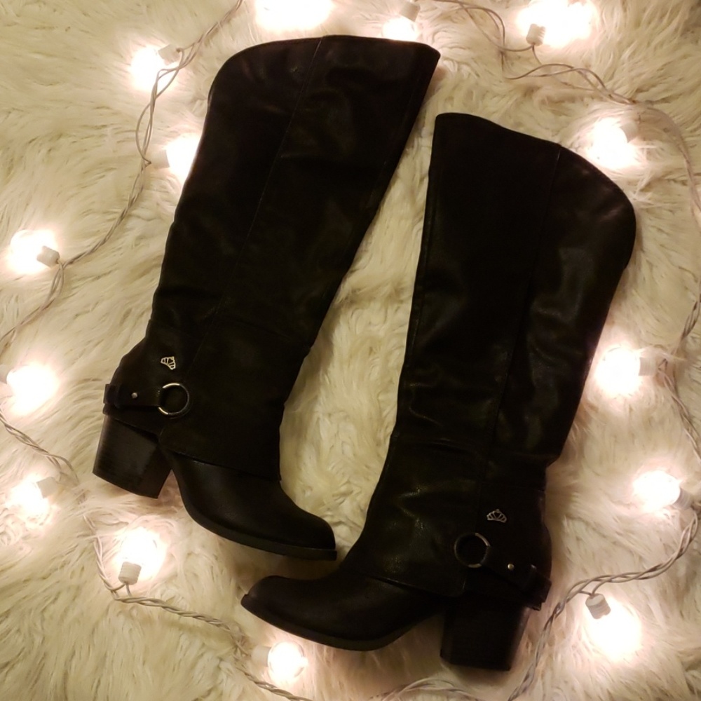 Fergalicious Sueded Tall Knee Boots